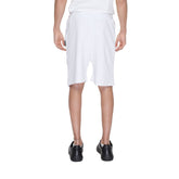 Icon White Cotton Bermuda Shorts