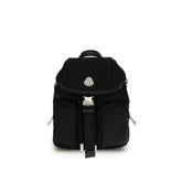 Moncler Black Leather Backpack