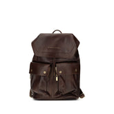 Brunello Cucinelli Brown Calf Leather Bos Taurus Backpack