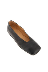 'SPATOLONA' LEATHER BALLERINA FLATS