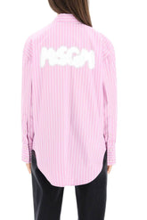 BACK LOGO STRIPED SHIRT