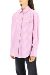 BACK LOGO STRIPED SHIRT