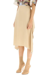 'THEA' SILK MIDI SKIRT