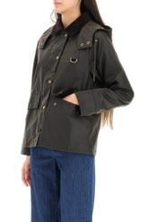 'AVON WAX' WAXED COTTON JACKET WITH DETACHABLE HOOD