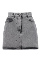 Denim mini skirt
