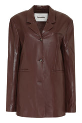 Ariza vegan leather blazer