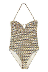 Printed one-piece swimsuit