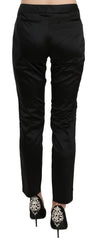 Exte Black Mid Waist Skinny Dress Formal Trousers Pants