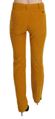 Costume National Orange High Waist Straight Trouser Pants