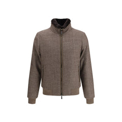 MooRER Brown Cashmere Bomber