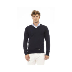 Baldinini Trend Blue Cashmere Sweatshirt