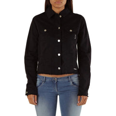 Met Black Cotton Denim Jacket
