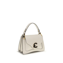 Coccinelle Beige Calf Leather Bos Taurus Shoulder Bag