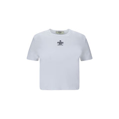 Fendi White Cotton T-Shirt