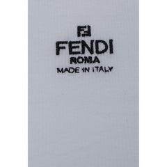 Fendi White Cotton T-Shirt