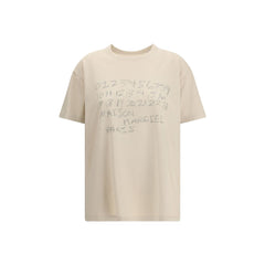 Margiela Beige Cotton T-Shirt