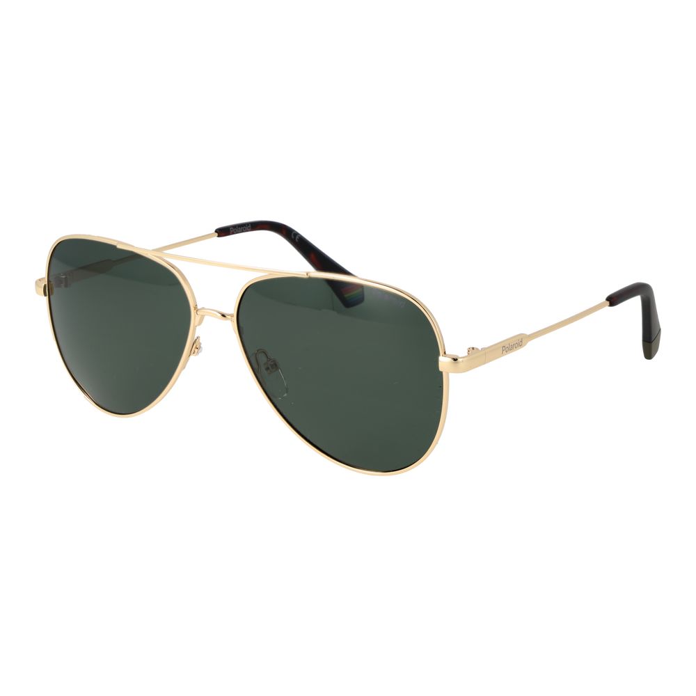 Polaroid Gold Metal Sunglasses