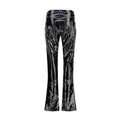 Fiorucci Black Polyethylene Casual Pants