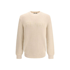 Fendi Beige Fleece Wool Sweatshirt