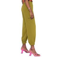 BLANCA VITA Bicolor Elastane Cargo Pants