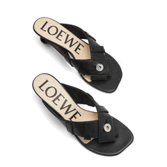 Loewe Black Lamb Leather Sandals
