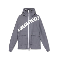 Dsquared² Gray Cotton Shell Jacket