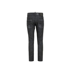 Dsquared² Black Cotton Slim Fit Jeans