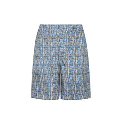 Fendi Blue Silk Shorts