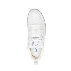 Moncler White Calfskin Low Top Sneakers