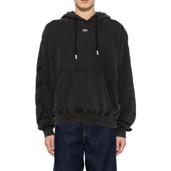 Off-White Black Cotton Sweatshirt