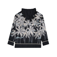 Palm Angels Black Cotton Pattern Shirt