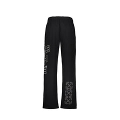 Off-White Black Cotton Joggers (Workout Pants)