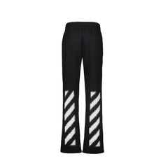 Off-White Black Cotton Athletic Pants