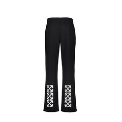 Off-White Black Cotton Joggers (Workout Pants)