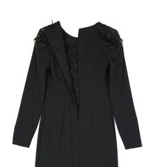 Alberta Ferretti Black Elastane Casual Dress