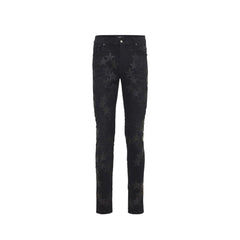 Amiri Gray Cotton Skinny Jeans