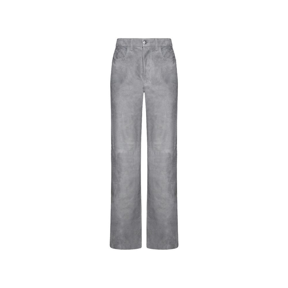 Amiri Gray Leather Pants