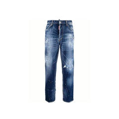 Dsquared² Blue Cotton Jeans Denim