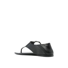 Saint Laurent Black Calfskin Sandals