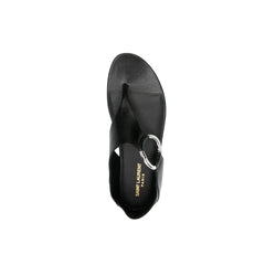Saint Laurent Black Calfskin Sandals