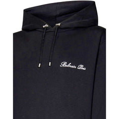 Balmain Black Cotton Sweatshirt