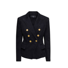 Balmain Black Cotton Blazer