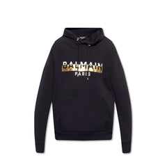 Balmain Black Cotton Sweatshirt