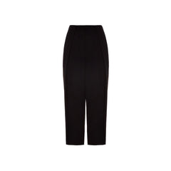 Balmain Black Viscose Casual Pants