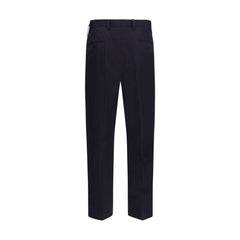 Prada Blue Cotton Dress Pants