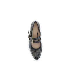 Chloé Black Calf Leather Bos Taurus Ballet Flats