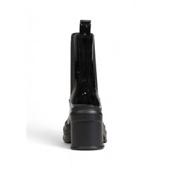 Armani Exchange Black Polyester Ankle Boots