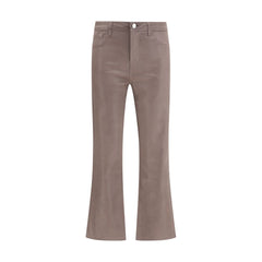 L'Agence Beige Cotton High-Waisted Jean