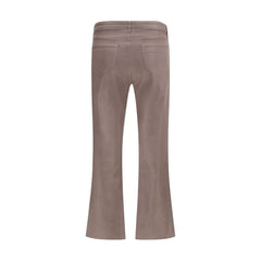 L'Agence Beige Cotton High-Waisted Jean