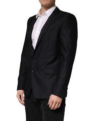 Dolce & Gabbana Black MARTINI Single Breasted Jacket Blazer